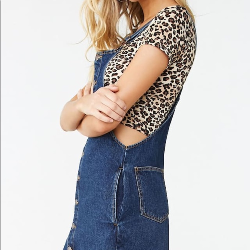 Forever 21 Denim Overall Dress - Picture 4 of 9